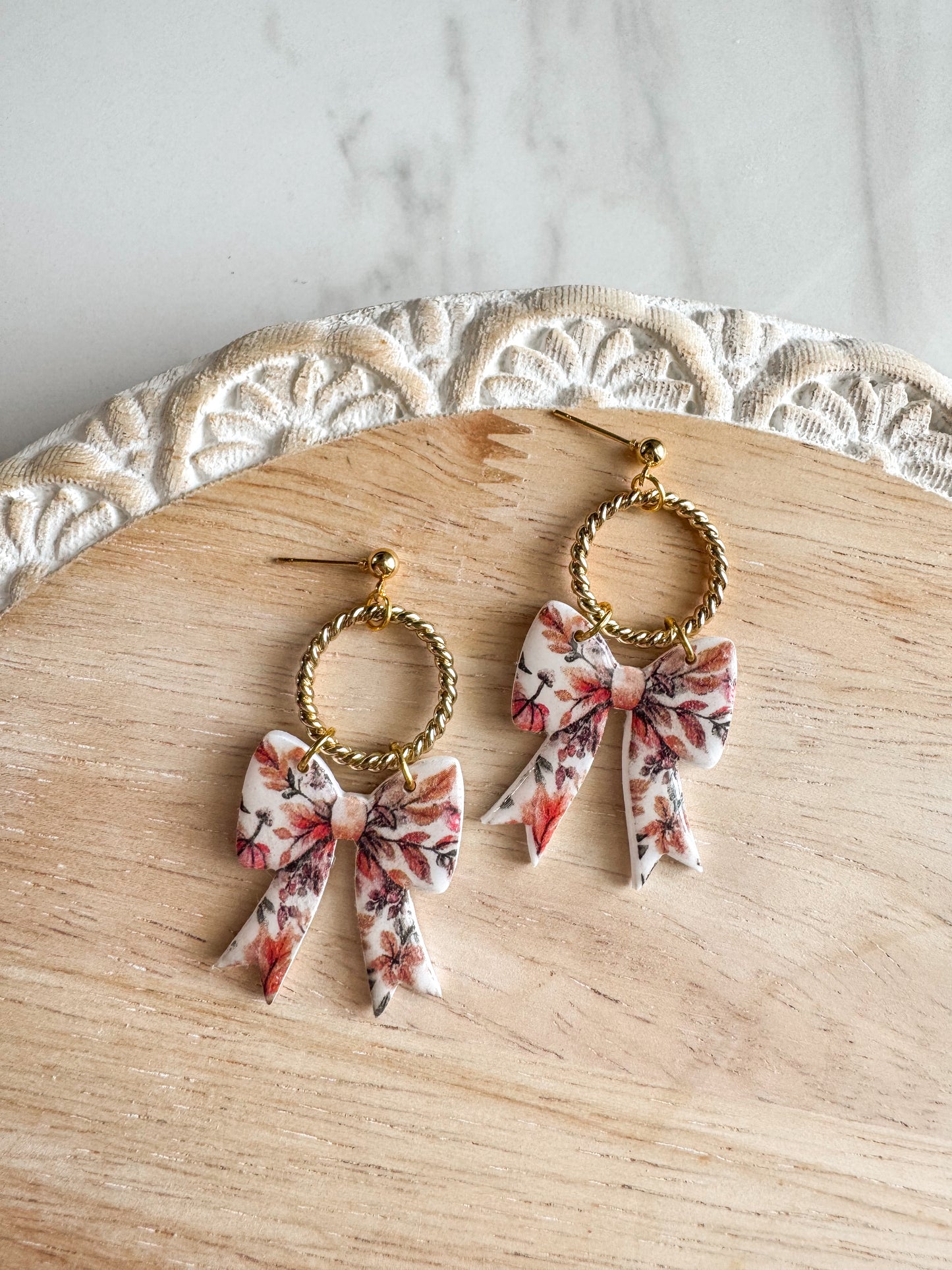 Fall Bow Dangles