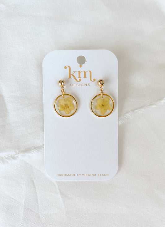 Mini Pressed Flower Dangles