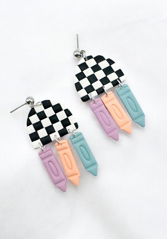 Retro Teacher Dangles