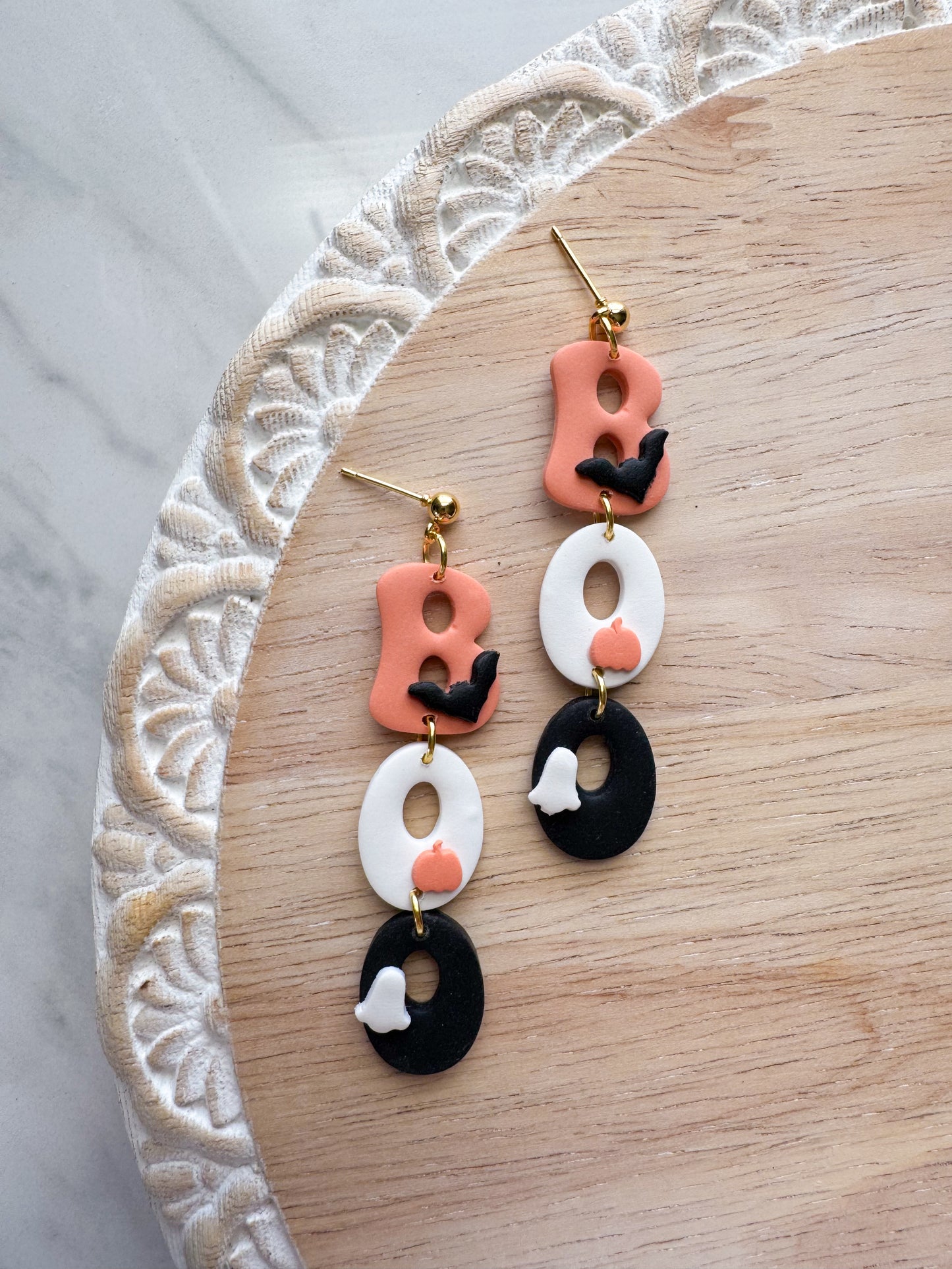 BOO Halloween Dangles
