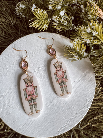 Pink Nutcracker Dangles