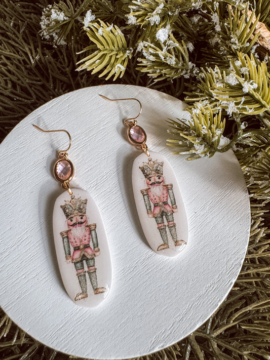 Pink Nutcracker Dangles