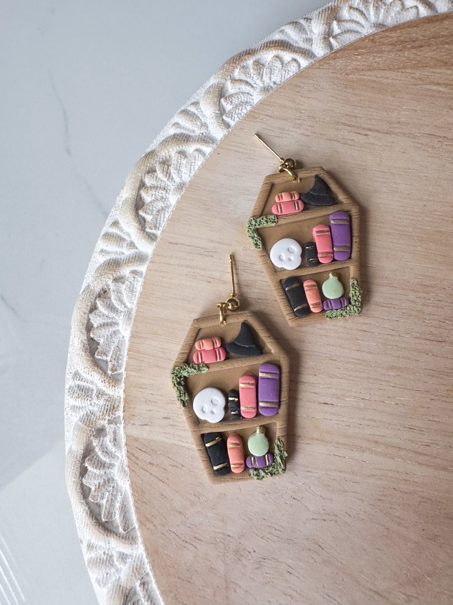 Coffin Bookshelf Dangles