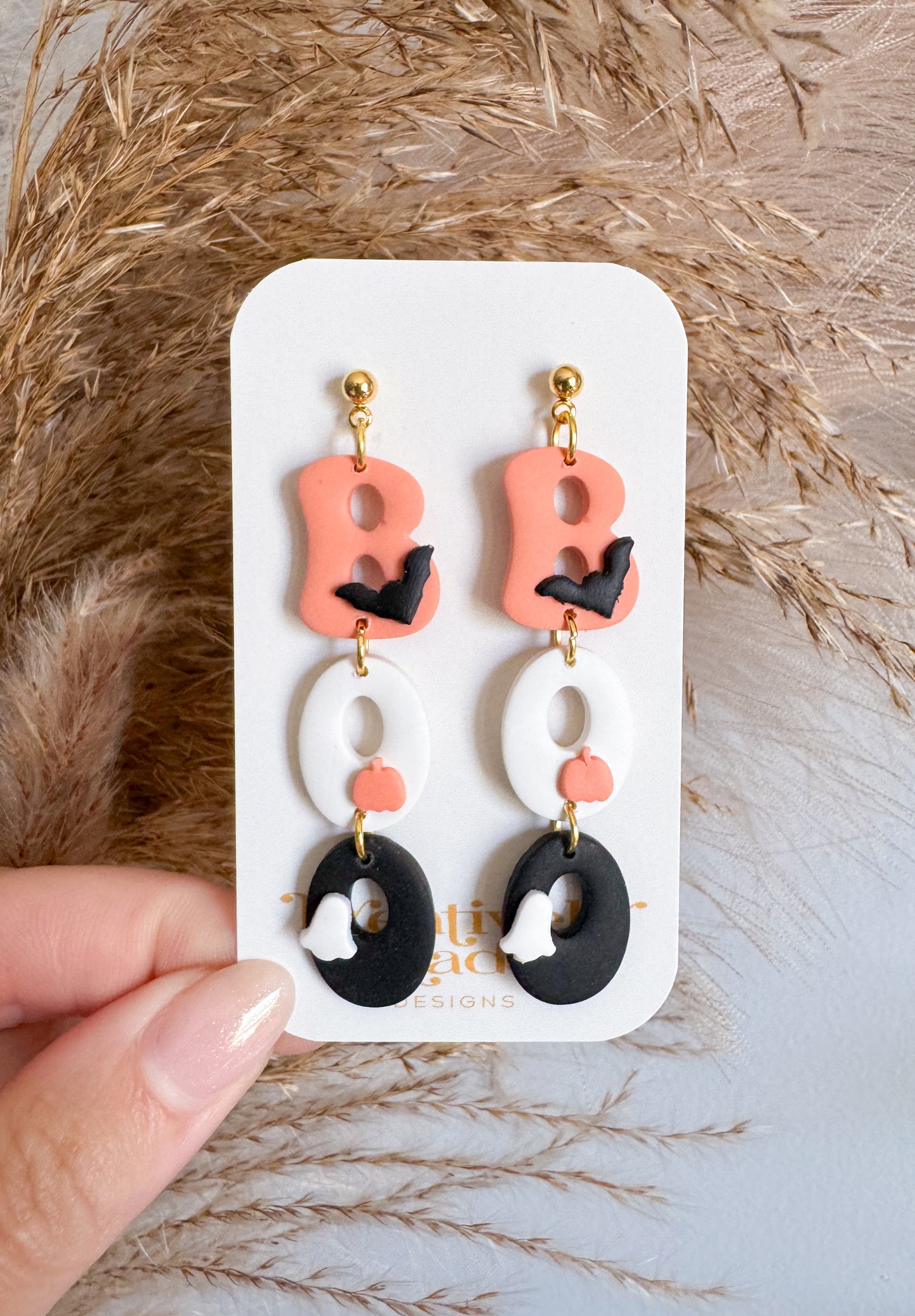BOO Halloween Dangles