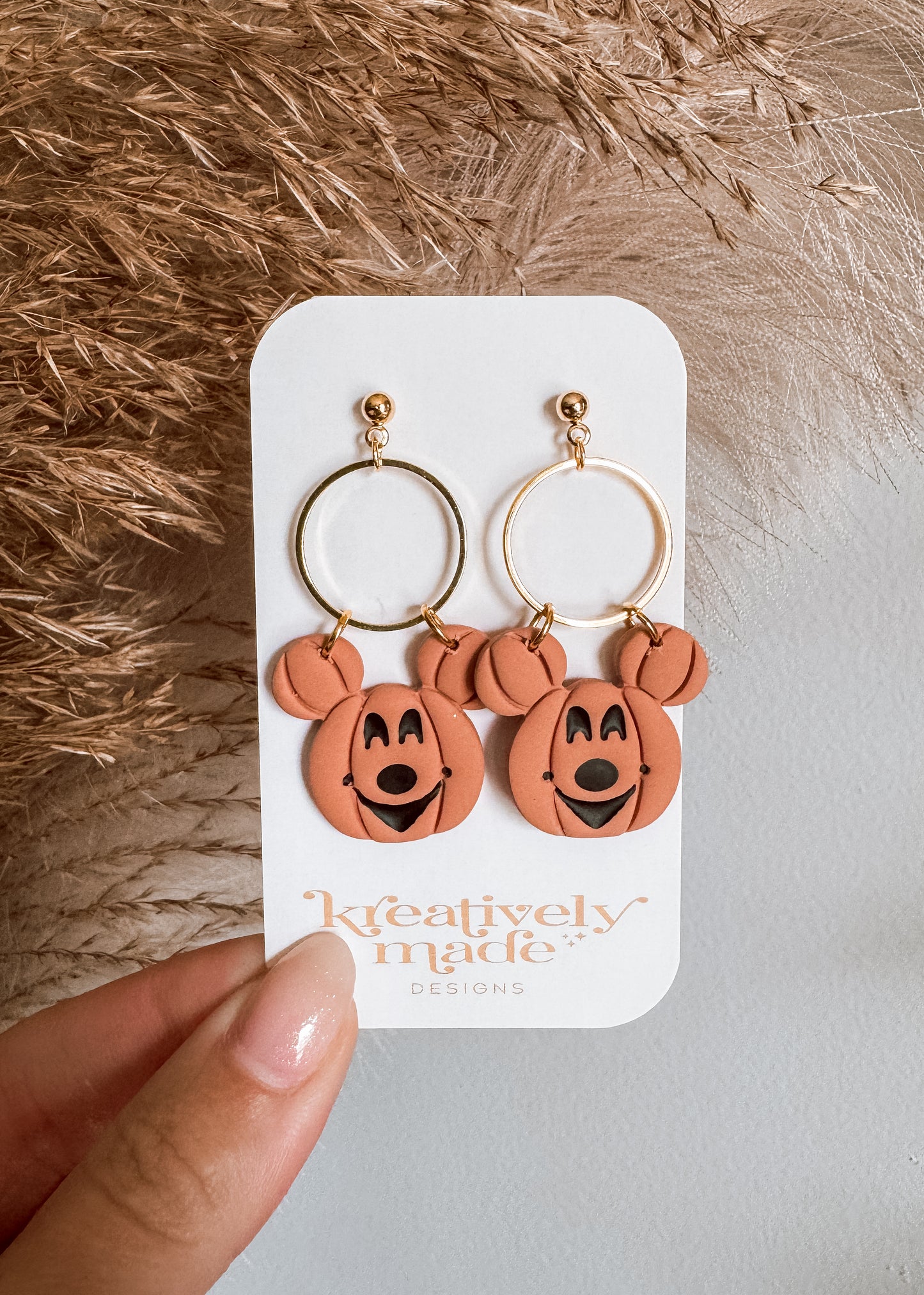 Pumpkin Mouse Dangles