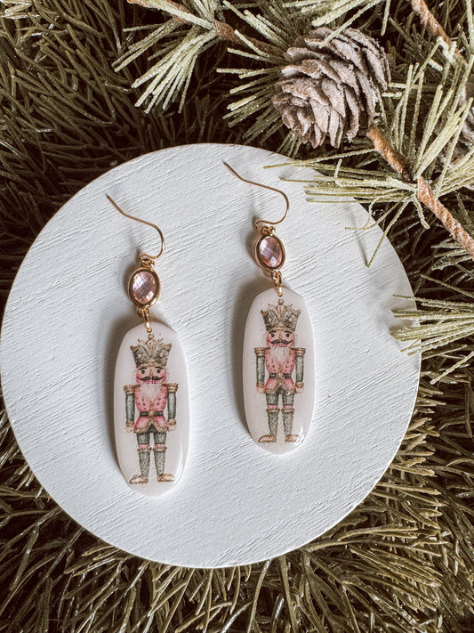 Pink Nutcracker Dangles
