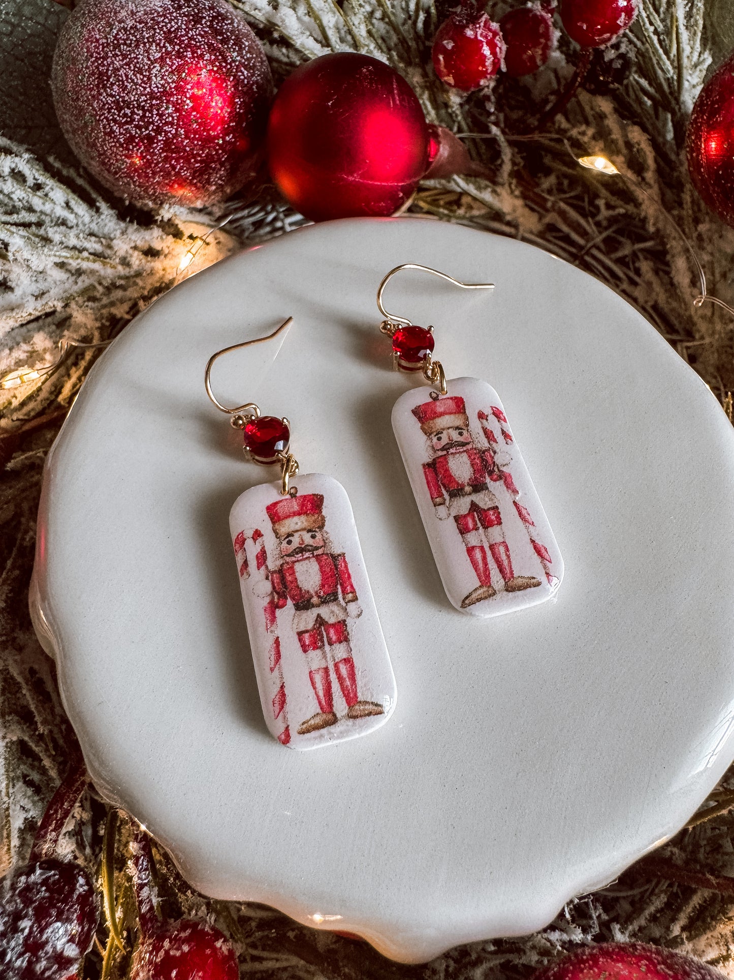 Red Nutcracker Dangles
