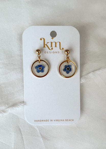 Mini Pressed Flower Dangles